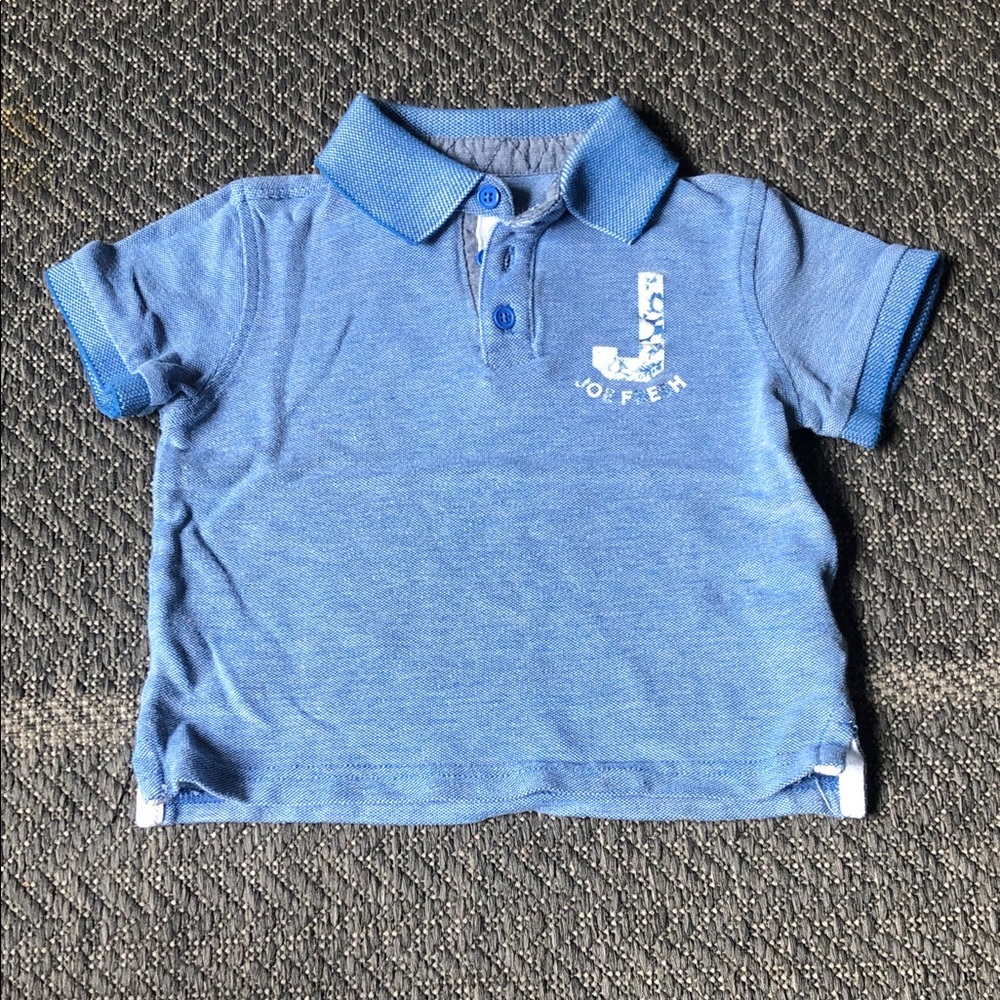 Joe Fresh Light Blue Polo Tee with White Logo
